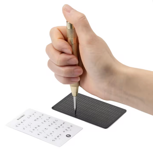 Seed Phrase Metal Plate